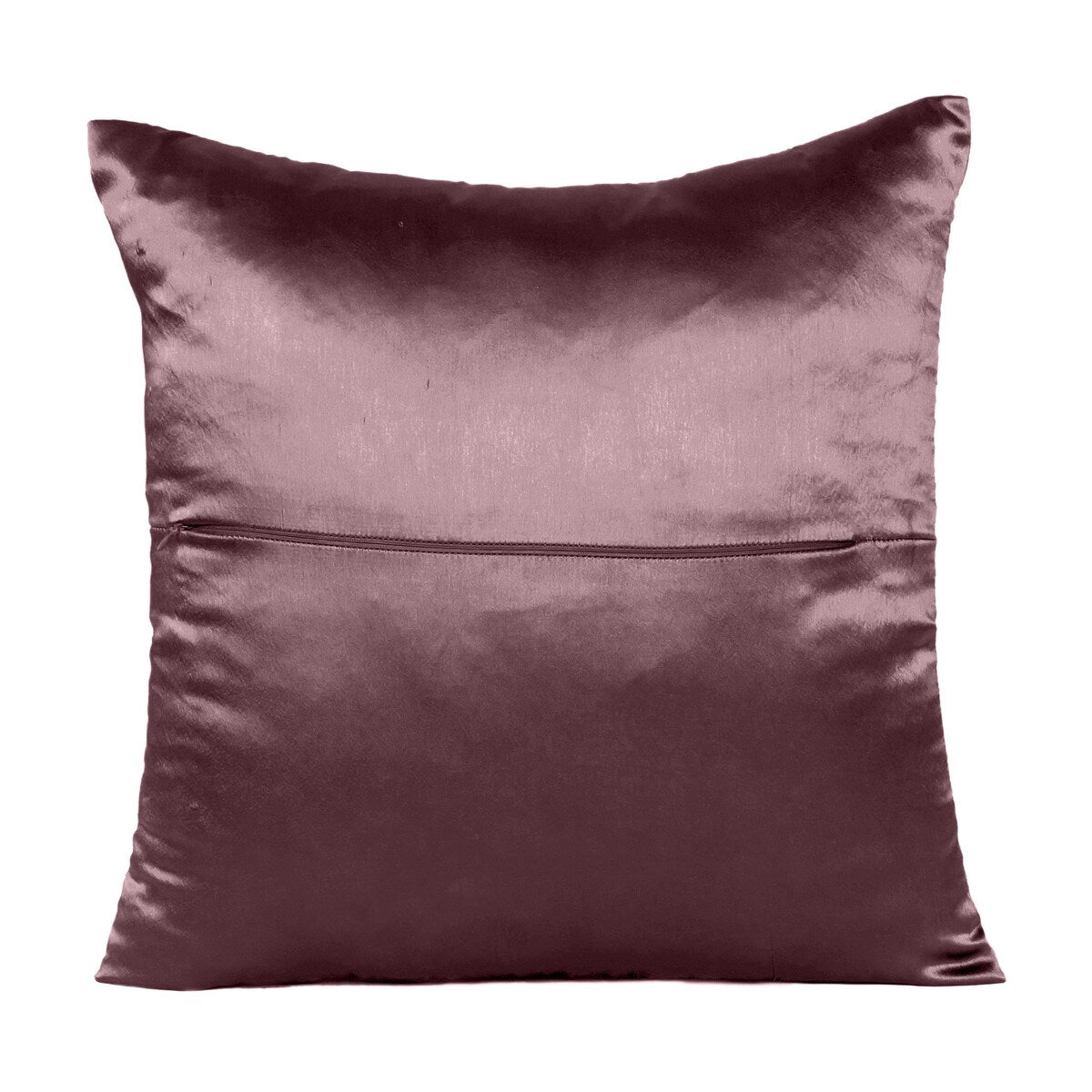 Home Decor Pillow Covers Satin Zippered Pillow Case Cushion Cover Colored Solid Pillowcase Decorative Bedding Soft Cushion Case