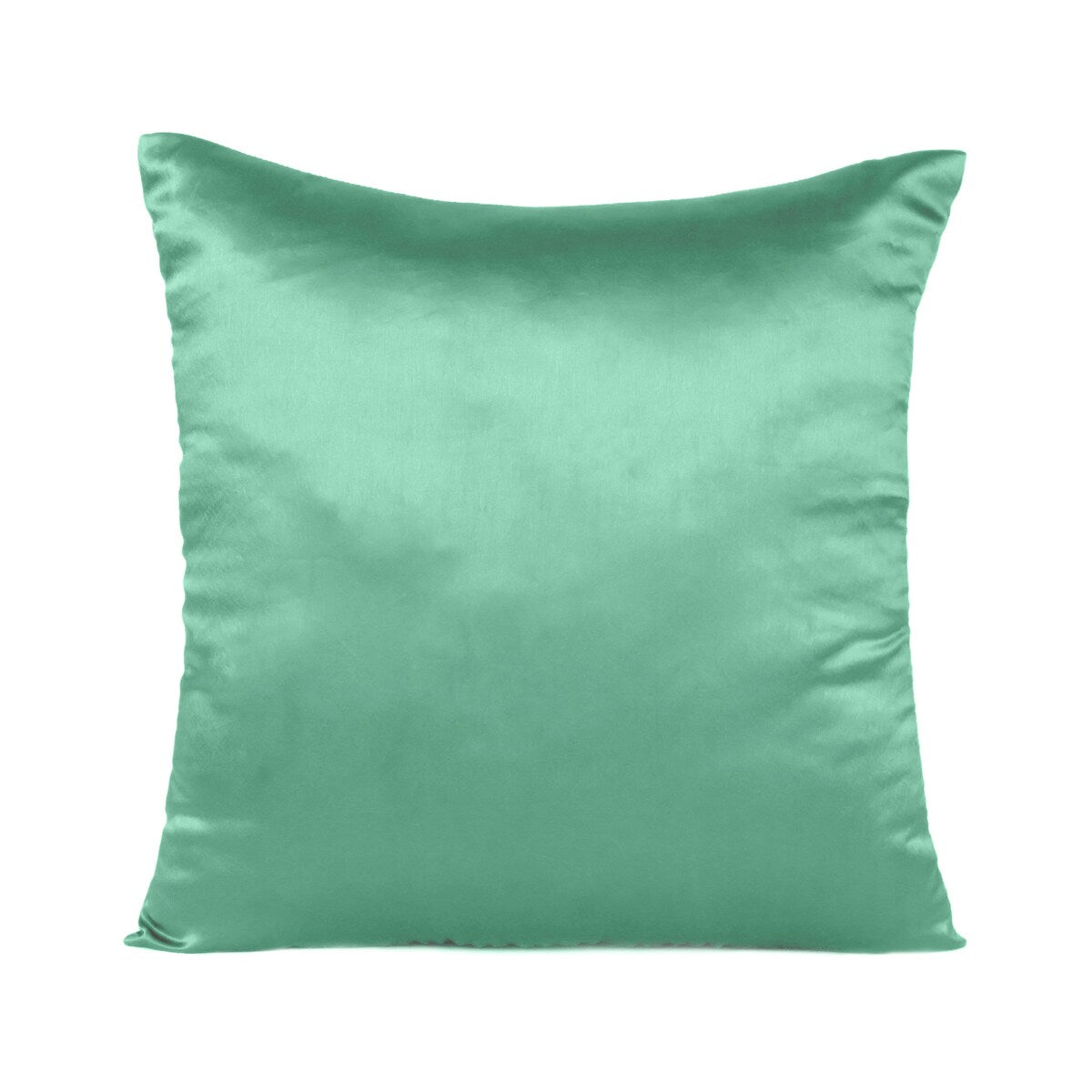 Home Decor Pillow Covers Satin Zippered Pillow Case Cushion Cover Colored Solid Pillowcase Decorative Bedding Soft Cushion Case