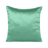 Home Decor Pillow Covers Satin Zippered Pillow Case Cushion Cover Colored Solid Pillowcase Decorative Bedding Soft Cushion Case