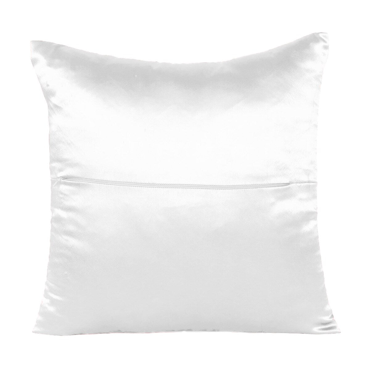 Home Decor Pillow Covers Satin Zippered Pillow Case Cushion Cover Colored Solid Pillowcase Decorative Bedding Soft Cushion Case