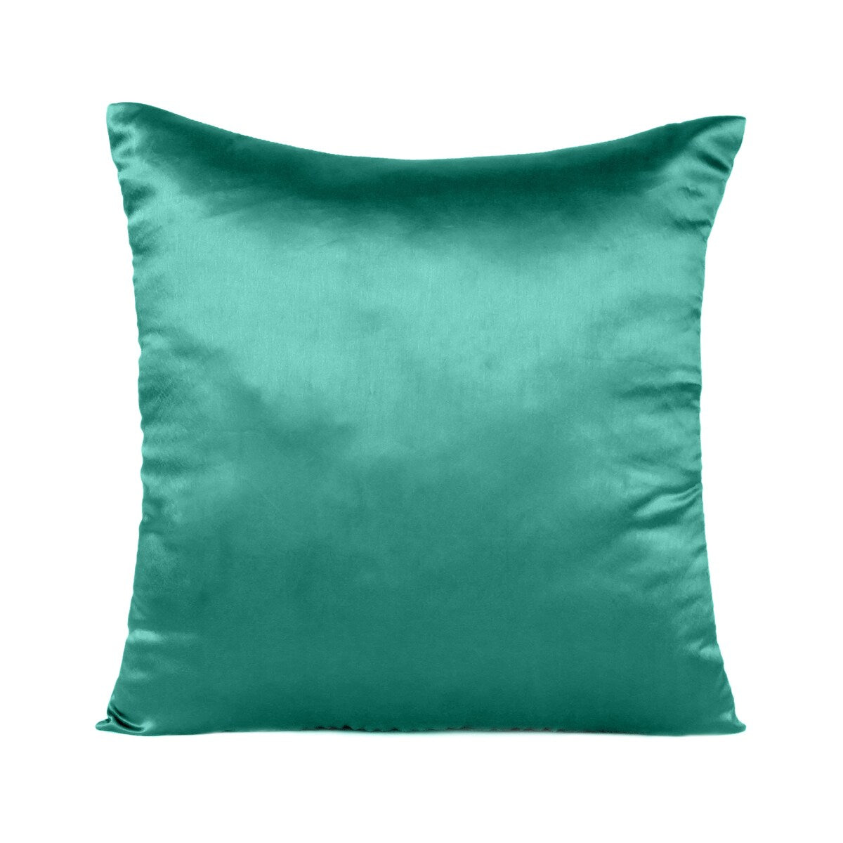 Home Decor Pillow Covers Satin Zippered Pillow Case Cushion Cover Colored Solid Pillowcase Decorative Bedding Soft Cushion Case