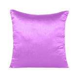Home Decor Pillow Covers Satin Zippered Pillow Case Cushion Cover Colored Solid Pillowcase Decorative Bedding Soft Cushion Case