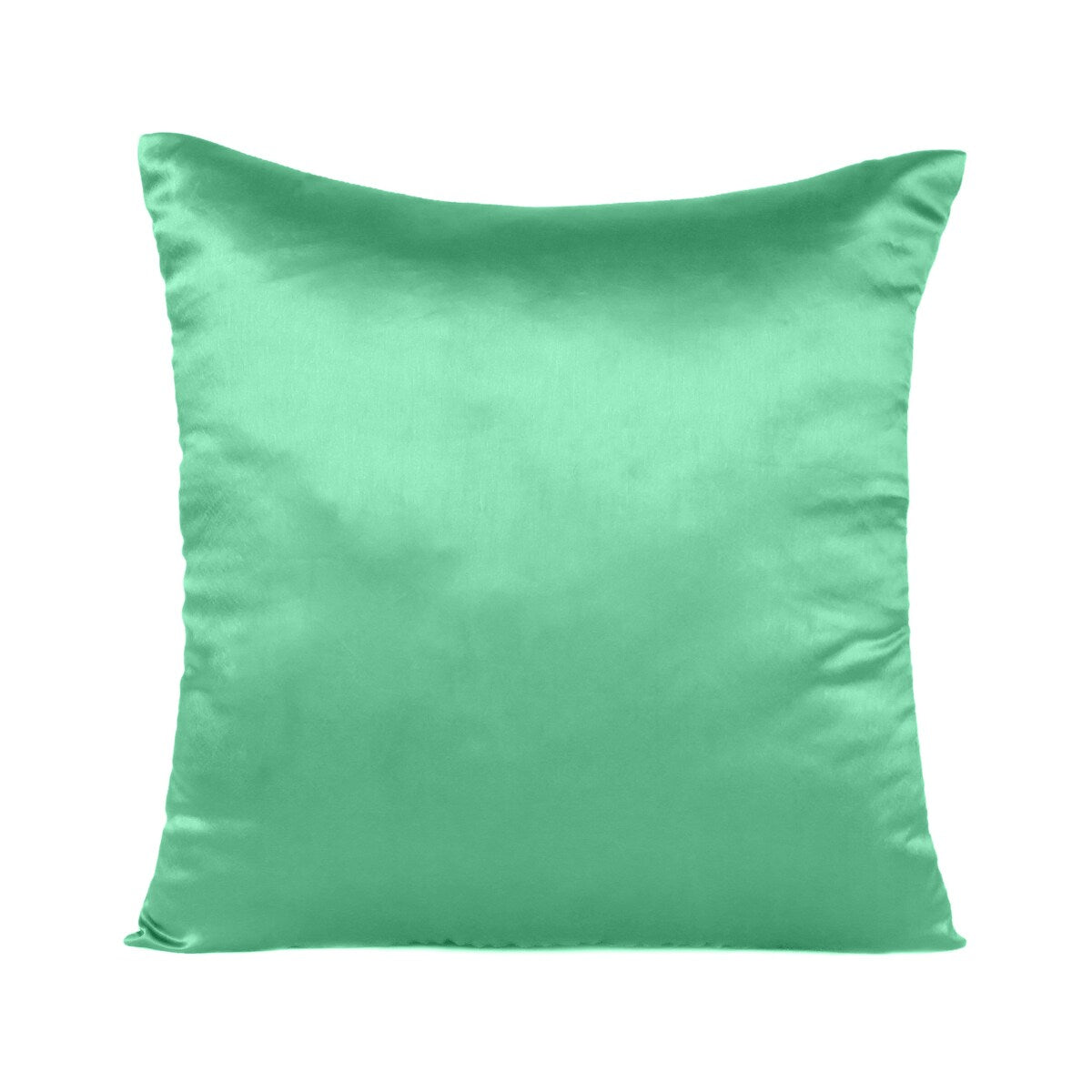 Home Decor Pillow Covers Satin Zippered Pillow Case Cushion Cover Colored Solid Pillowcase Decorative Bedding Soft Cushion Case
