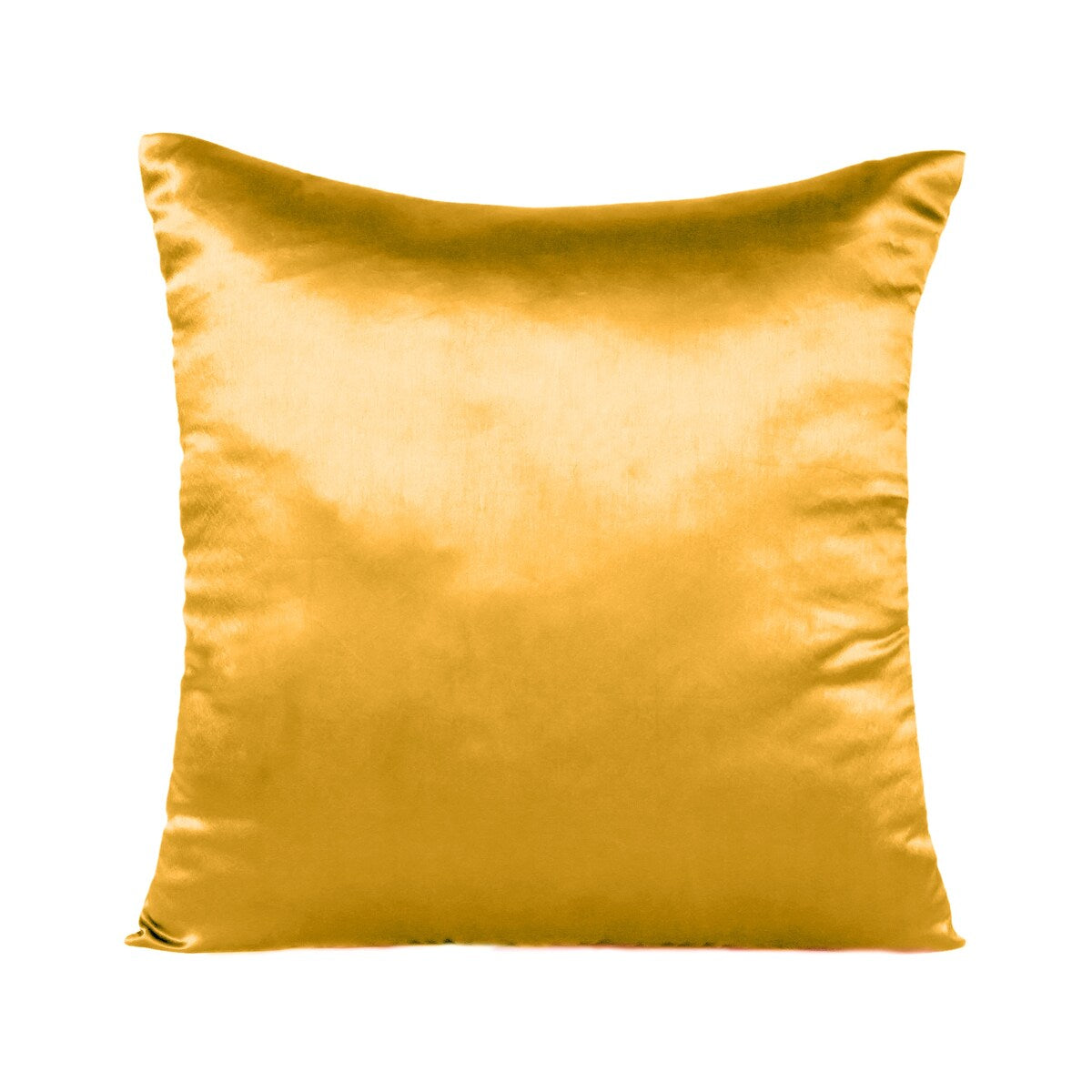 Home Decor Pillow Covers Satin Zippered Pillow Case Cushion Cover Colored Solid Pillowcase Decorative Bedding Soft Cushion Case
