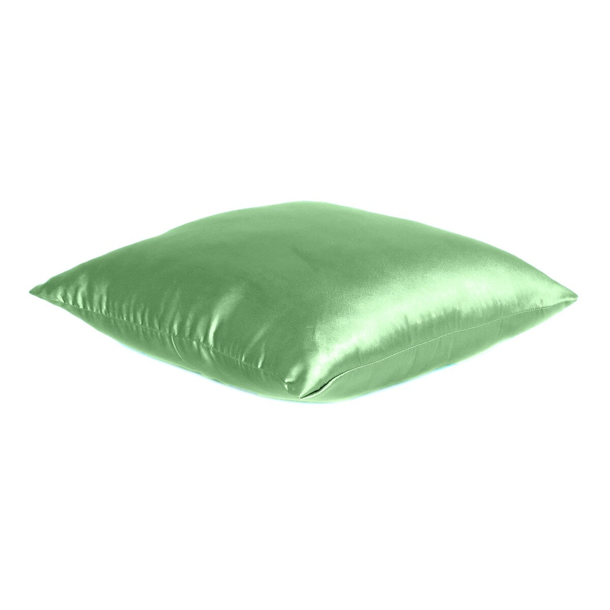 Home Decor Pillow Covers Satin Zippered Pillow Case Cushion Cover Colored Solid Pillowcase Decorative Bedding Soft Cushion Case