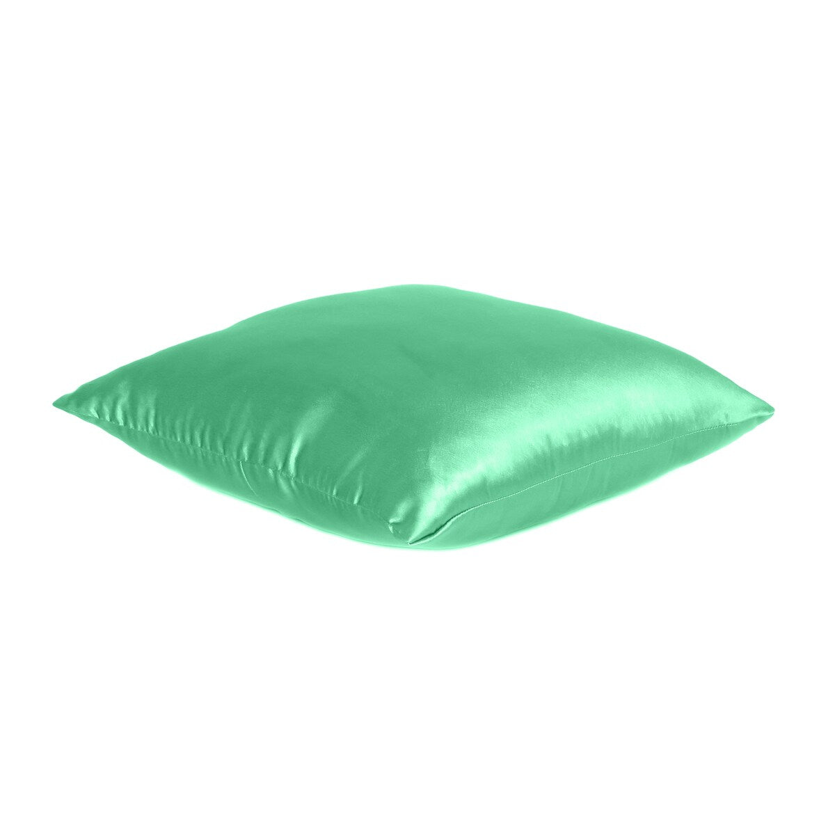 Home Decor Pillow Covers Satin Zippered Pillow Case Cushion Cover Colored Solid Pillowcase Decorative Bedding Soft Cushion Case