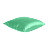 Home Decor Pillow Covers Satin Zippered Pillow Case Cushion Cover Colored Solid Pillowcase Decorative Bedding Soft Cushion Case