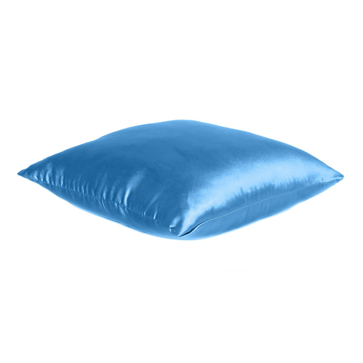 Home Decor Pillow Covers Satin Zippered Pillow Case Cushion Cover Colored Solid Pillowcase Decorative Bedding Soft Cushion Case