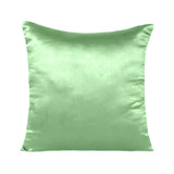Home Decor Pillow Covers Satin Zippered Pillow Case Cushion Cover Colored Solid Pillowcase Decorative Bedding Soft Cushion Case