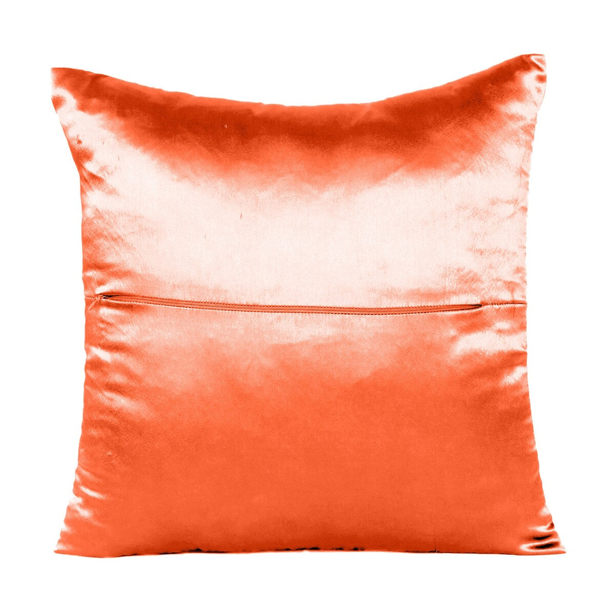 Home Decor Pillow Covers Satin Zippered Pillow Case Cushion Cover Colored Solid Pillowcase Decorative Bedding Soft Cushion Case