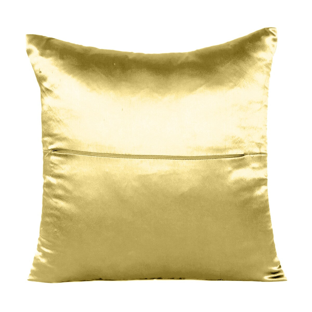 Home Decor Pillow Covers Satin Zippered Pillow Case Cushion Cover Colored Solid Pillowcase Decorative Bedding Soft Cushion Case