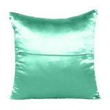 Home Decor Pillow Covers Satin Zippered Pillow Case Cushion Cover Colored Solid Pillowcase Decorative Bedding Soft Cushion Case