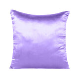 Home Decor Pillow Covers Satin Zippered Pillow Case Cushion Cover Colored Solid Pillowcase Decorative Bedding Soft Cushion Case