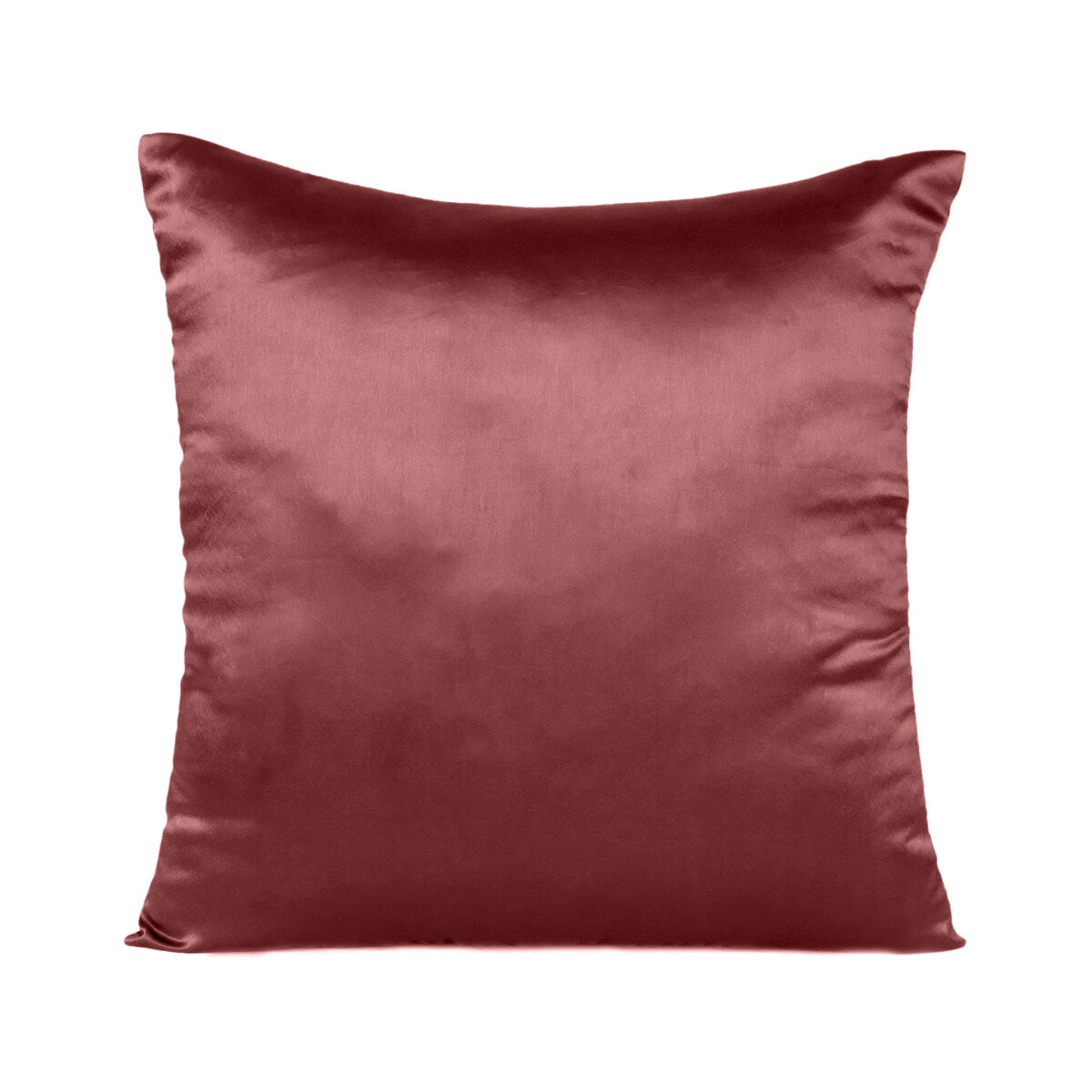 Home Decor Pillow Covers Satin Zippered Pillow Case Cushion Cover Colored Solid Pillowcase Decorative Bedding Soft Cushion Case