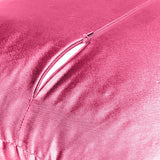 Home Decor Pillow Covers Satin Zippered Pillow Case Cushion Cover Colored Solid Pillowcase Decorative Bedding Soft Cushion Case