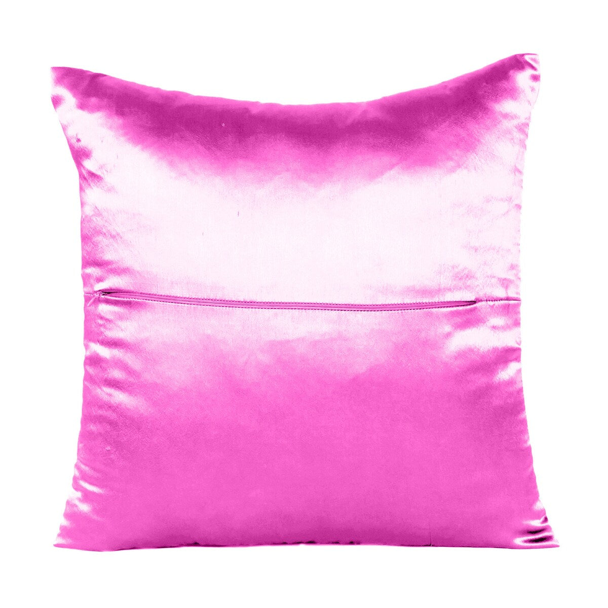 Home Decor Pillow Covers Satin Zippered Pillow Case Cushion Cover Colored Solid Pillowcase Decorative Bedding Soft Cushion Case