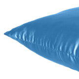 Home Decor Pillow Covers Satin Zippered Pillow Case Cushion Cover Colored Solid Pillowcase Decorative Bedding Soft Cushion Case