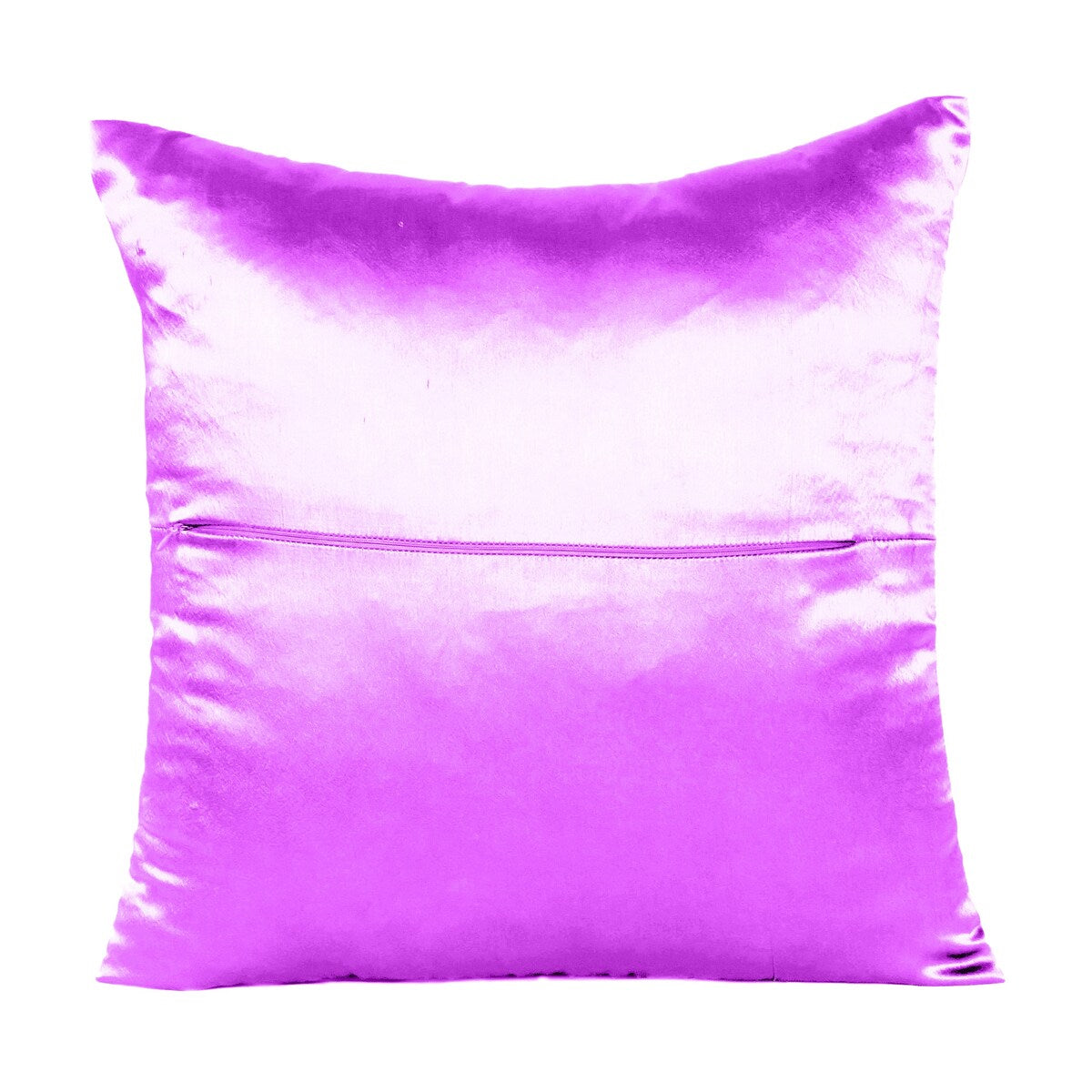 Home Decor Pillow Covers Satin Zippered Pillow Case Cushion Cover Colored Solid Pillowcase Decorative Bedding Soft Cushion Case
