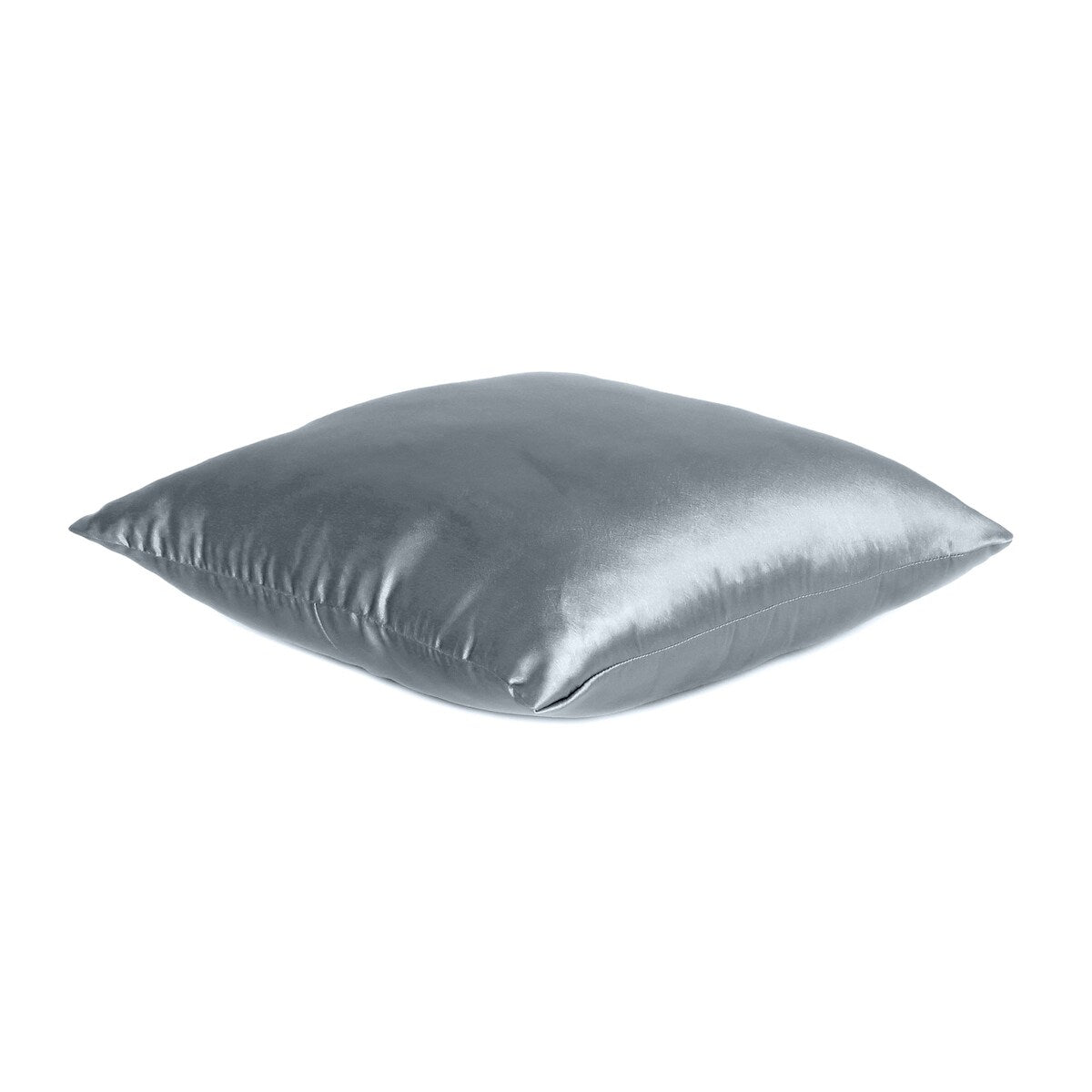 Home Decor Pillow Covers Satin Zippered Pillow Case Cushion Cover Colored Solid Pillowcase Decorative Bedding Soft Cushion Case