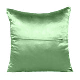 Home Decor Pillow Covers Satin Zippered Pillow Case Cushion Cover Colored Solid Pillowcase Decorative Bedding Soft Cushion Case