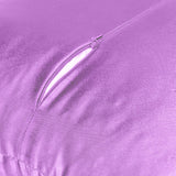 Home Decor Pillow Covers Satin Zippered Pillow Case Cushion Cover Colored Solid Pillowcase Decorative Bedding Soft Cushion Case