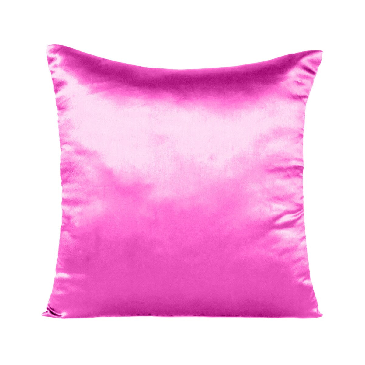 Home Decor Pillow Covers Satin Zippered Pillow Case Cushion Cover Colored Solid Pillowcase Decorative Bedding Soft Cushion Case