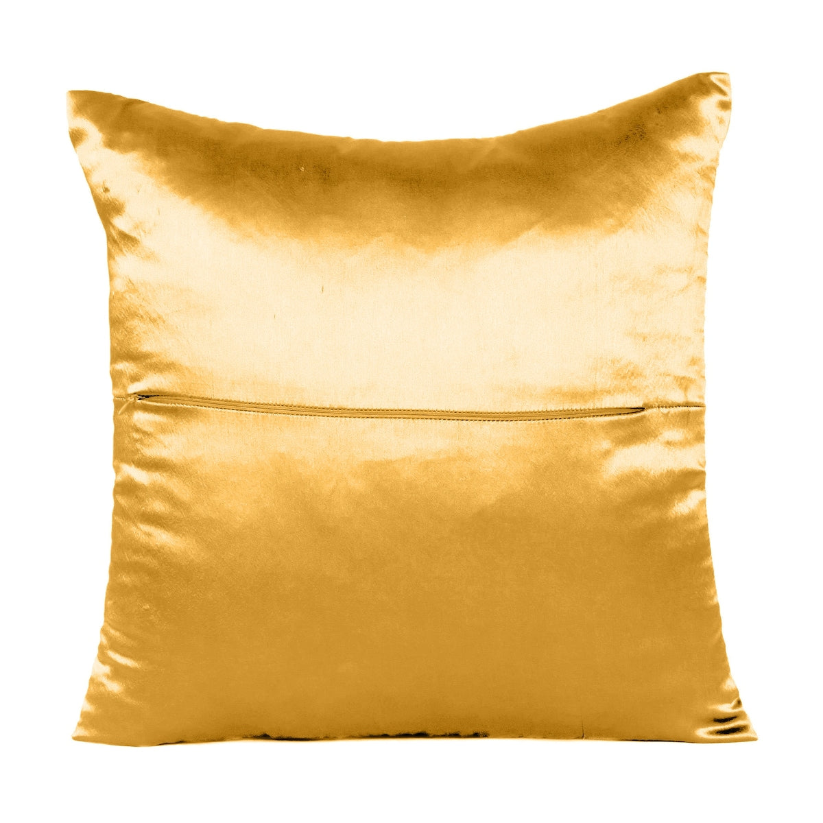 Home Decor Pillow Covers Satin Zippered Pillow Case Cushion Cover Colored Solid Pillowcase Decorative Bedding Soft Cushion Case