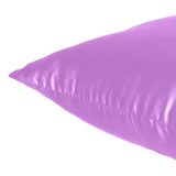 Home Decor Pillow Covers Satin Zippered Pillow Case Cushion Cover Colored Solid Pillowcase Decorative Bedding Soft Cushion Case
