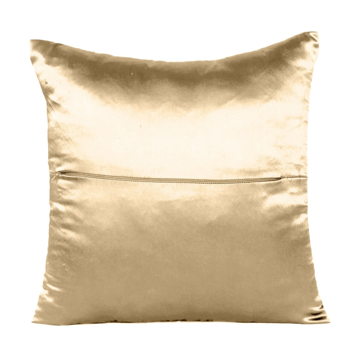 Home Decor Pillow Covers Satin Zippered Pillow Case Cushion Cover Colored Solid Pillowcase Decorative Bedding Soft Cushion Case