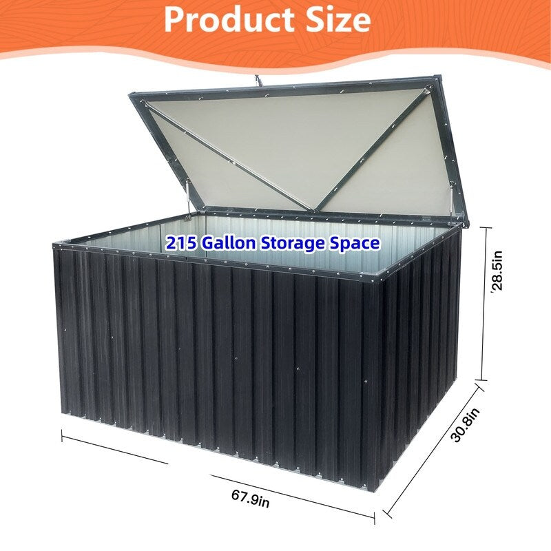 Out Door Metal Storage Box Store Medium 