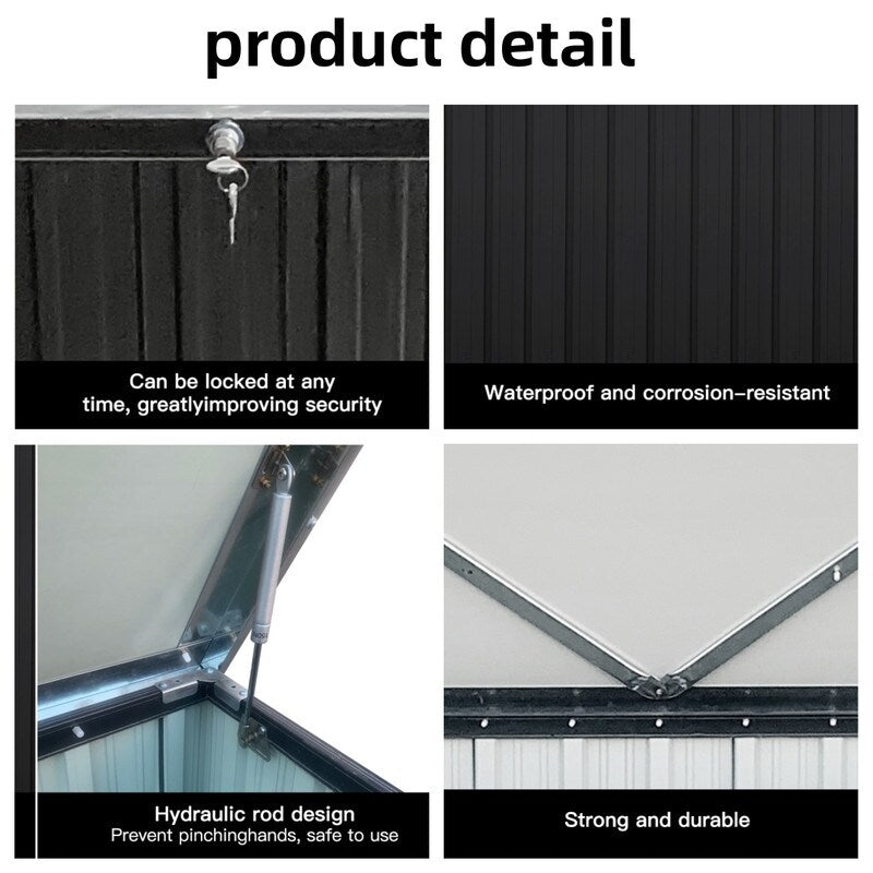 Out Door Metal Storage Box Store Medium 