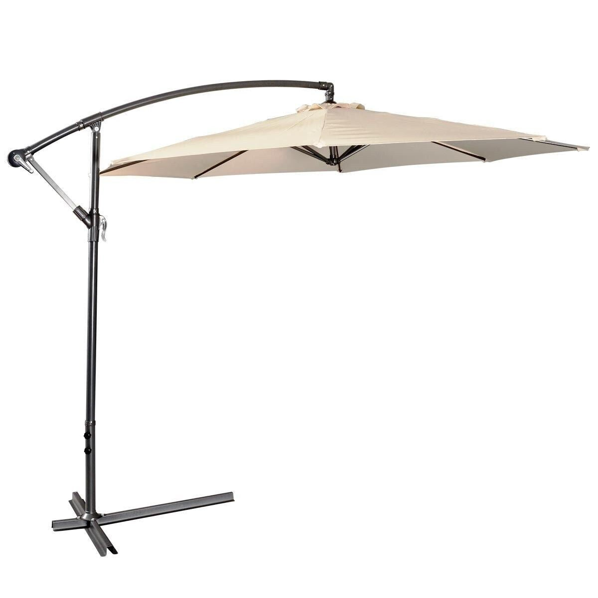 Outdoor 10' Patio Umbrella Patio With Cross Base