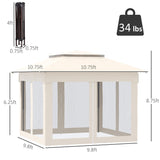 Outdoor 11' x 11' Portable Pop Up Canopy,Instant Event Tent with Carry Bag