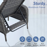 Outdoor 2 Peice Rattan Lounge Chaise
