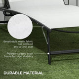 Outdoor 2 Piece Lounge Chair with Wheels,with 5 Adjustable Positions - 65.25"*27.25"*41.25"
