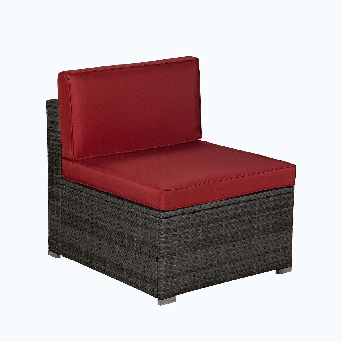 Outdoor 4-Piece Rattan Sectional Sofa Sets