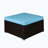 Outdoor 4-Piece Rattan Sectional Sofa Sets