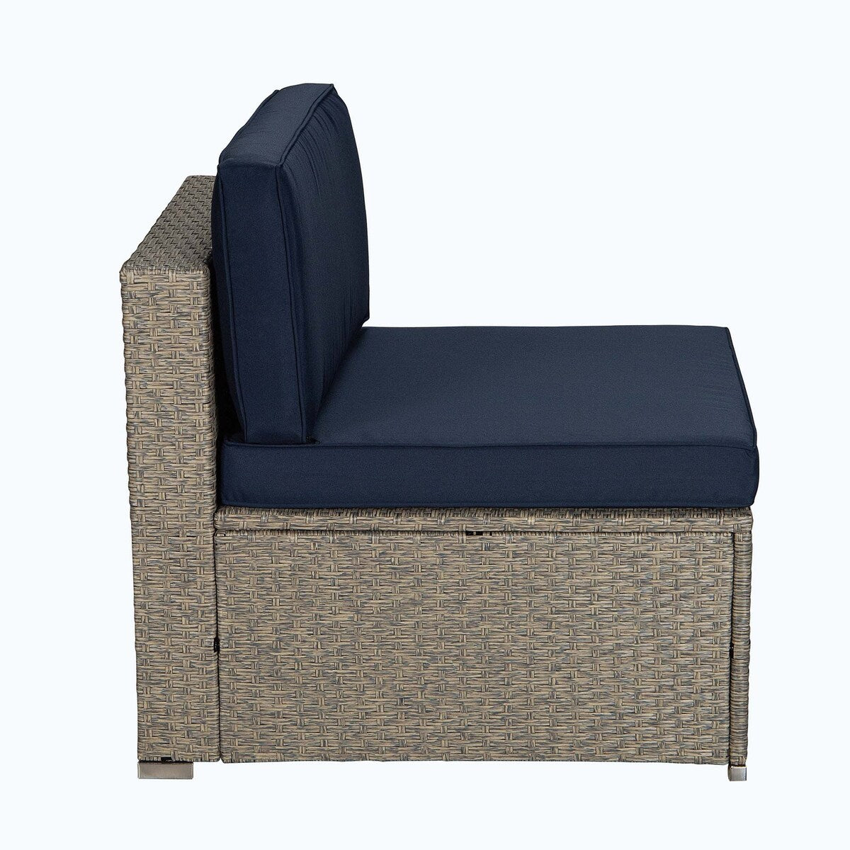 Outdoor 4-Piece Rattan Sectional Sofa Sets