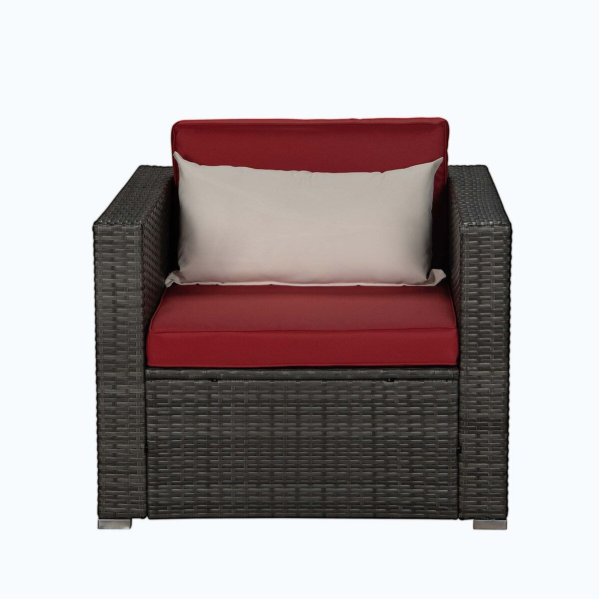 Outdoor 4-Piece Rattan Sectional Sofa Sets