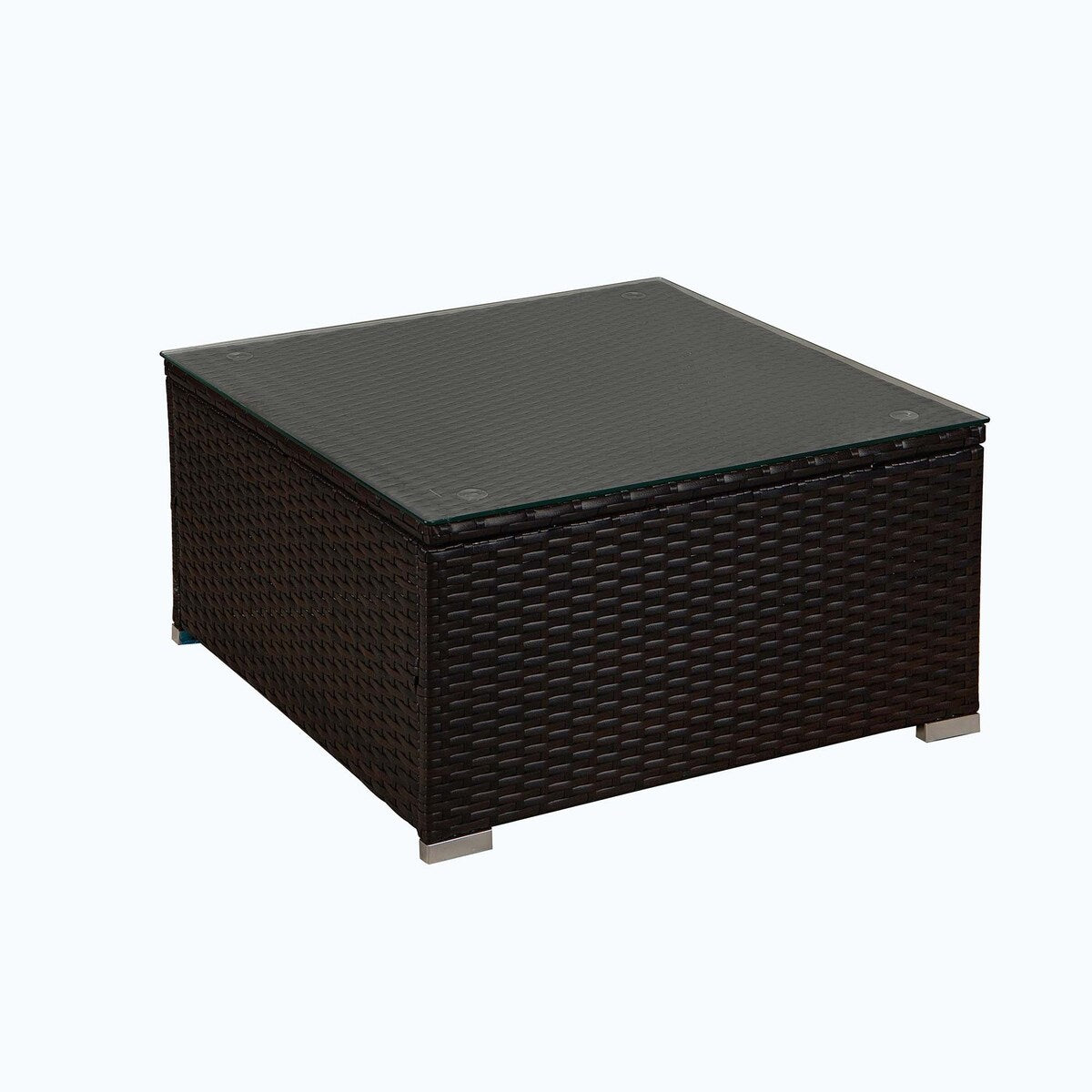 Outdoor 4-Piece Rattan Sectional Sofa Sets