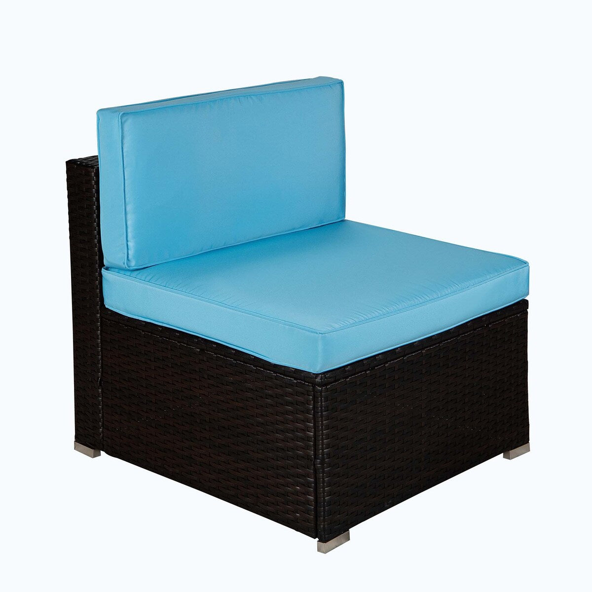 Outdoor 4-Piece Rattan Sectional Sofa Sets