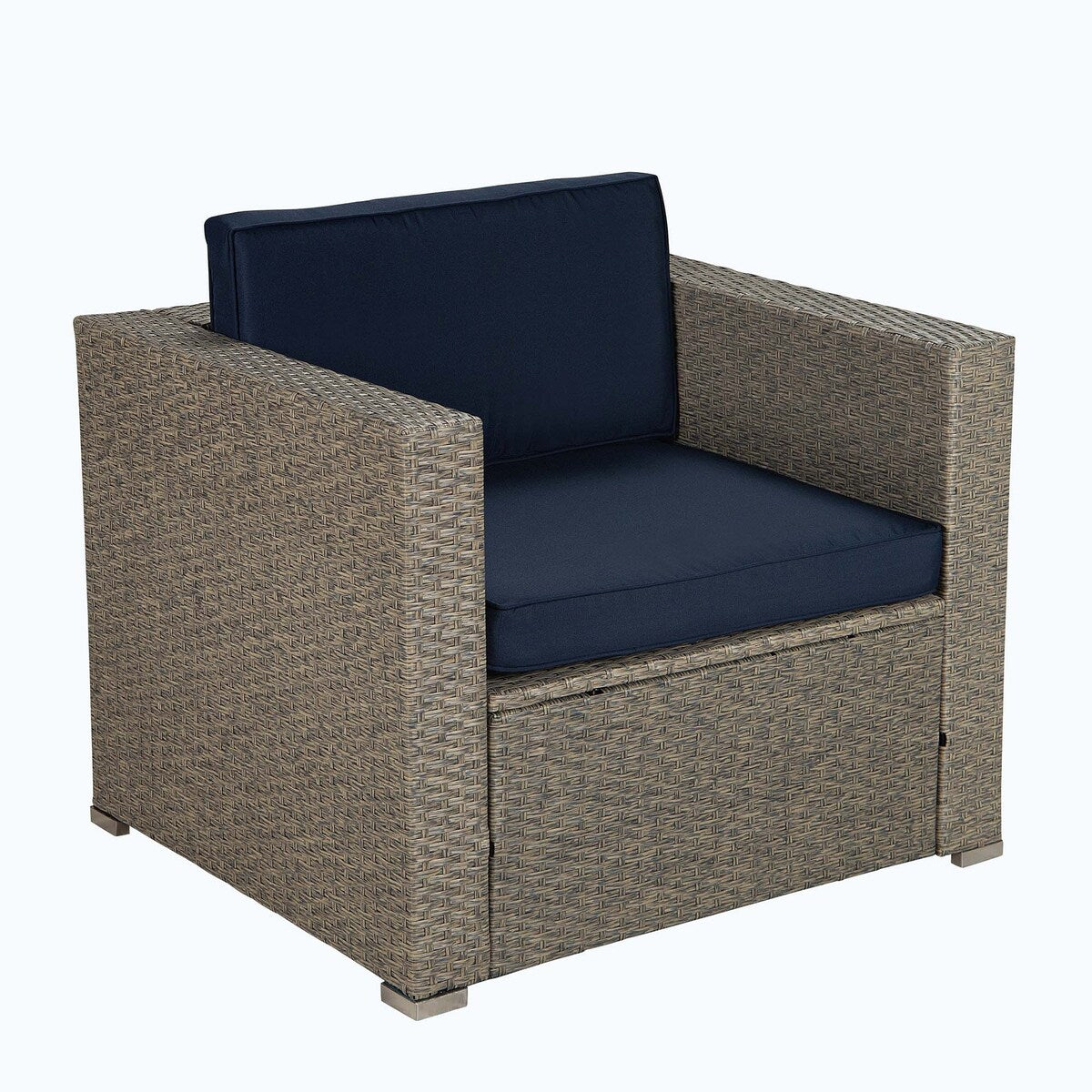 Outdoor 4-Piece Rattan Sectional Sofa Sets