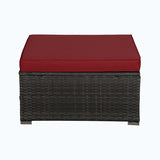 Outdoor 4-Piece Rattan Sectional Sofa Sets