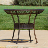 Outdoor 5-piece Wicker Dining Bistro Table Set by Christopher Knight Home