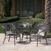 Outdoor 5-piece Wicker Dining Bistro Table Set by Christopher Knight Home
