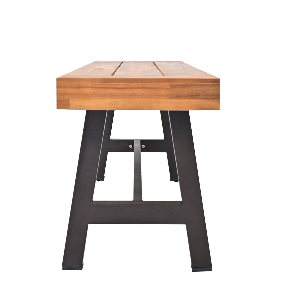 Outdoor Acacia Wood 6-Pieces Wood Dining Table Set w/ 4 Chairs & Bench