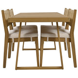 Outdoor Acacia Wood Dining Table and Chairs Set