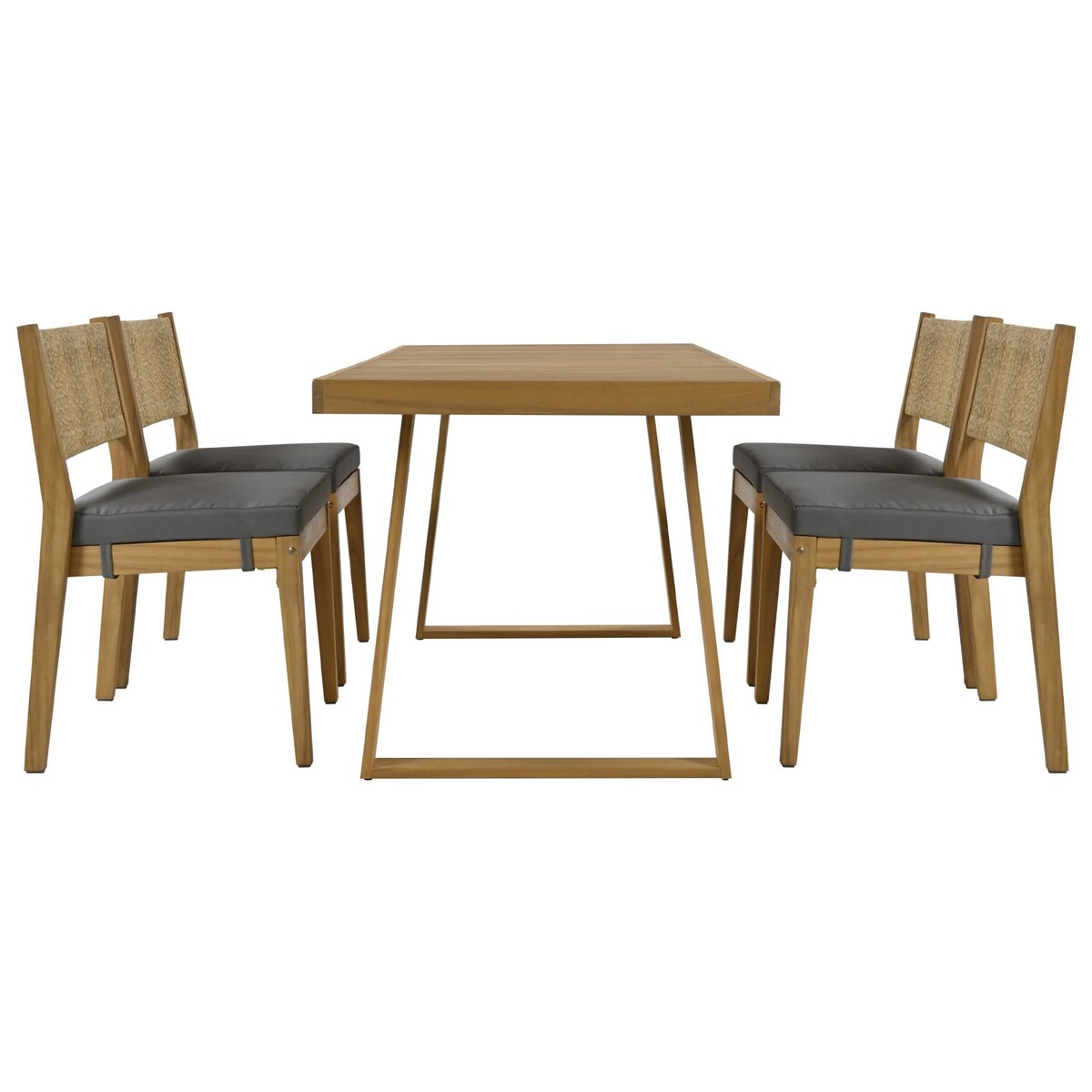 Outdoor Acacia Wood Dining Table and Chairs Set