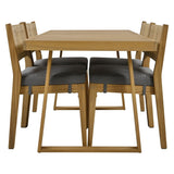 Outdoor Acacia Wood Dining Table and Chairs Set