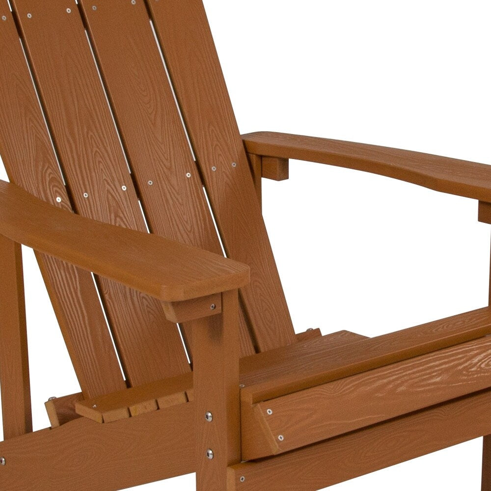 Outdoor All-Weather Poly Resin Wood Adirondack Chair